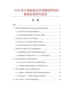 2025年中國超音波衣領縫錠兩用機數據監測研究報告