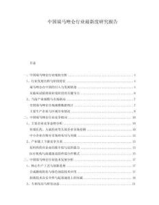 中國瑞馬唑侖行業(yè)最新度研究報告