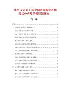 2025及未來5年中國琺瑯胸章市場現狀分析及前景預測報告