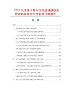 2025及未來(lái)5年中國(guó)電波鐘接收天線市場(chǎng)現(xiàn)狀分析及前景預(yù)測(cè)報(bào)告