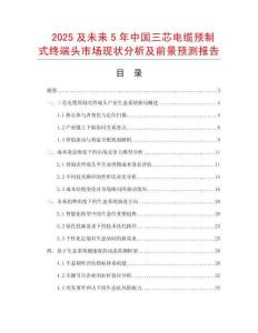2025及未來5年中國三芯電纜預(yù)制式終端頭市場現(xiàn)狀分析及前景預(yù)測報(bào)告