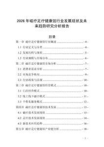 2026年磁療足療健康館行業發展現狀及未來趨勢研究分析報告_20250704_080342