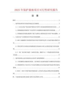 2025年保護器座項目可行性研究報告