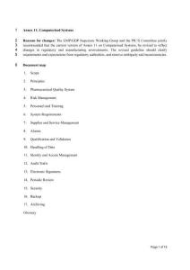 附錄11-計算機化系統(tǒng)