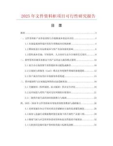 2025年文件資料柜項目可行性研究報告