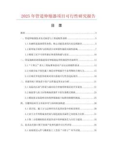 2025年管道伸縮器項目可行性研究報告