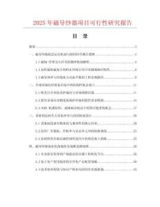2025年磁導(dǎo)紗器項(xiàng)目可行性研究報(bào)告
