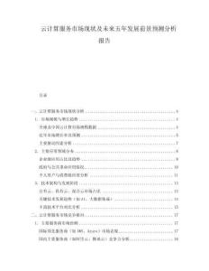 云計算服務(wù)市場現(xiàn)狀及未來五年發(fā)展前景預(yù)測分析報告
