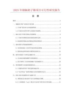 2025年鋼柄奶子錘項(xiàng)目可行性研究報(bào)告