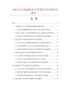 2025年專業(yè)演奏電子琴項(xiàng)目可行性研究報(bào)告