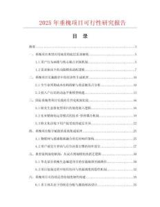 2025年垂槐項(xiàng)目可行性研究報(bào)告