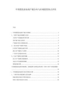中國漂洗添加劑產能分布與區域投資熱點評估
