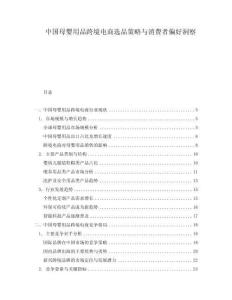 中國母嬰用品跨境電商選品策略與消費者偏好洞察