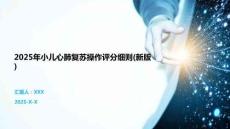 2025年小兒心肺復(fù)蘇操作評(píng)分細(xì)則(新版)