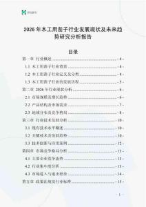 2026年木工用鑿子行業(yè)發(fā)展現(xiàn)狀及未來趨勢研究分析報(bào)告