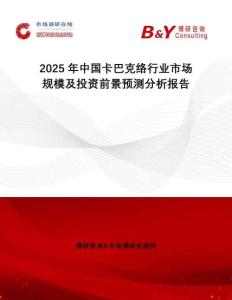 2025年中國卡巴克絡行業市場規模及投資前景預測分析報告
