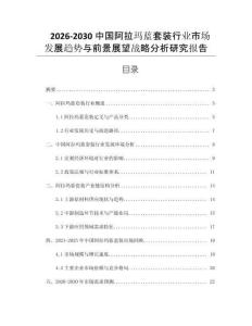 2026-2030中國阿拉瑪藍套裝行業市場發展趨勢與前景展望戰略分析研究報告