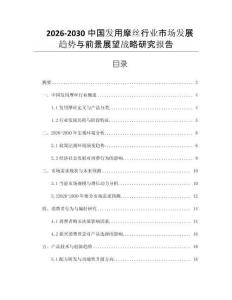 2026-2030中國(guó)發(fā)用摩絲行業(yè)市場(chǎng)發(fā)展趨勢(shì)與前景展望戰(zhàn)略研究報(bào)告