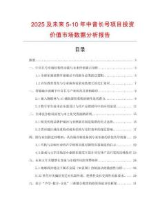 2025及未來5-10年中音長號項目投資價值市場數據分析報告