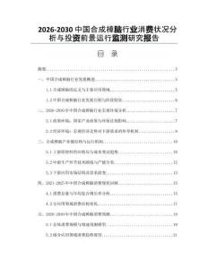 2026-2030中國合成樟腦行業(yè)消費狀況分析與投資前景運行監(jiān)測研究報告