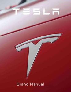 營銷策劃 -特斯拉品牌識別手冊TeslaGuidelines-Brand Manual