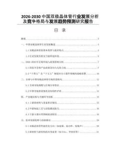 2026-2030中國雙極晶體管行業(yè)發(fā)展分析及競爭格局與發(fā)展趨勢預(yù)測研究報(bào)告