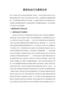 原因自由行為案例的分析