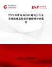 2025年中國MEMS 磁力計(jì)行業(yè)市場規(guī)模及投資前景預(yù)測分析報(bào)告