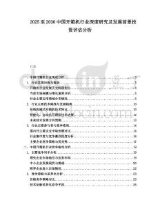 2025至2030中國開箱機行業(yè)深度研究及發(fā)展前景投資評估分析
