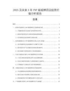 2025及未來5年P(guān)OP搖搖牌項目投資價值分析報告