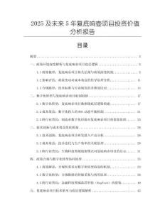 2025及未來5年復底響壺項目投資價值分析報告