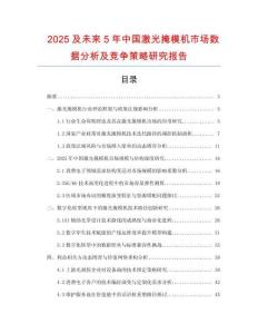 2025及未來5年中國激光掩模機市場數(shù)據(jù)分析及競爭策略研究報告
