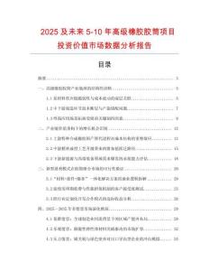 2025及未來(lái)5-10年高級(jí)橡膠膠筒項(xiàng)目投資價(jià)值市場(chǎng)數(shù)據(jù)分析報(bào)告