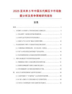 2025至未來5年中國五代解壓卡市場數據分析及競爭策略研究報告