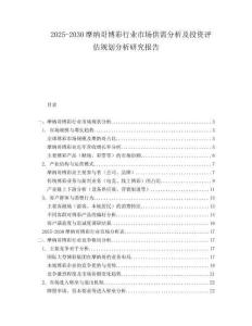2025-2030摩納哥博彩行業市場供需分析及投資評估規劃分析研究報告