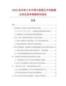 2025至未來5年中國方型插孔市場數據分析及競爭策略研究報告