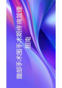 腹部手术围手术期疼痛管理指南2025