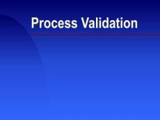 Process Validation