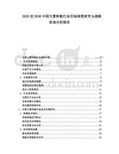 2025至2030中國(guó)大蔥種植行業(yè)市場(chǎng)深度研究與戰(zhàn)略咨詢分析報(bào)告