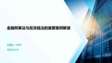 金融刑事法與反洗錢法的重要案例解讀