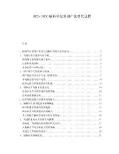 2025-2030腦科學儀器國產化替代進程