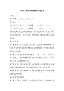 二零二五年度定制版婚姻解除協議書
