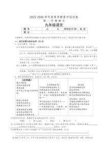 安徽省蕪湖市2025-2026年九年級上期中考試語文試卷 （含答案）