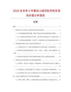 2025及未來5年嬰幼兒繡花肚兜項(xiàng)目投資價(jià)值分析報(bào)告