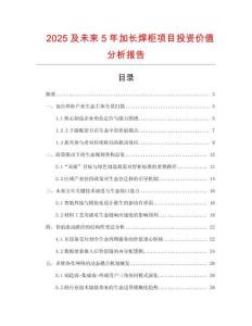 2025及未來5年加長焊柜項目投資價值分析報告