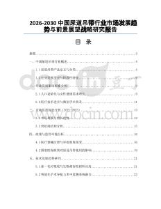 2026-2030中國尿道吊帶行業(yè)市場發(fā)展趨勢與前景展望戰(zhàn)略研究報告