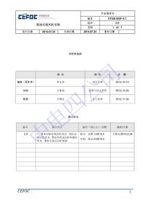 CTGD-SOP-V-7落地式通風機安裝