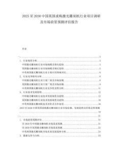 2025至2030中國(guó)英國(guó)求購(gòu)激光雕刻機(jī)行業(yè)項(xiàng)目調(diào)研及市場(chǎng)前景預(yù)測(cè)評(píng)估報(bào)告