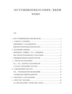 2025年單通道數(shù)顯控制儀項(xiàng)目市場(chǎng)調(diào)查、數(shù)據(jù)監(jiān)測(cè)研究報(bào)告