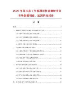 2025年及未來5年熔融活性硅微粉項(xiàng)目市場數(shù)據(jù)調(diào)查、監(jiān)測研究報(bào)告